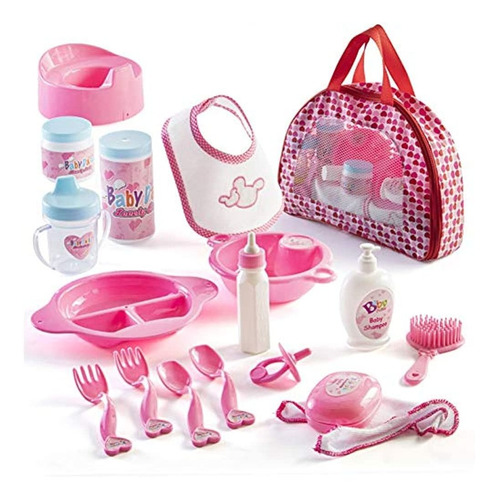 Prextex 18 Piezas My First Baby Doll Accesorios En Estuche D