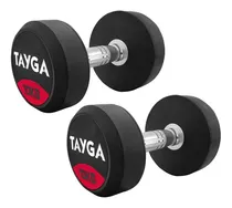 Comprar Par Pesas Mancuernas Caucho Redonda 10 Kg C\u002Fu Tayga Gym 