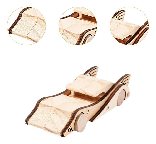 Mini Coche De, Vehículo De Madera Para Montar En Estilo G