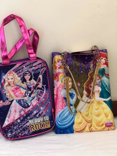 Imagen 5 de 9 de Bolsos Cartera Para Niñas Princesa Cenicienta Sirenita Bella