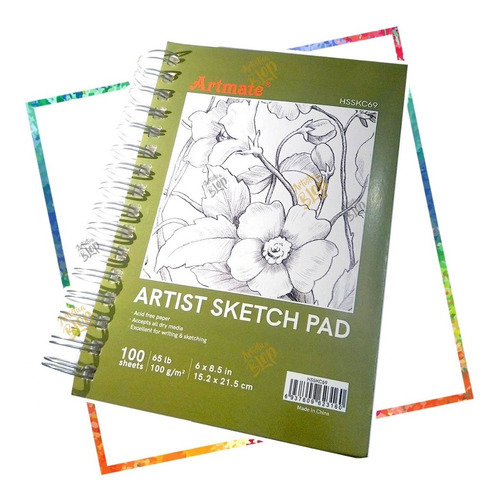 Imagen 3 de 7 de Set Dibujo Completo Valija Lapices Cuaderno Carbonillas Goma