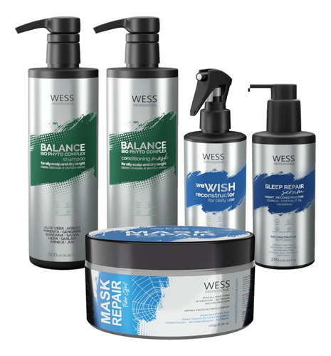 Wess Balance Sh+cd 500ml+wewish 260ml+mask 180g+sleep 250ml