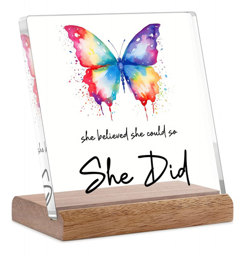 She Believed She Could So She Did Sign Regalos Inspiradores 