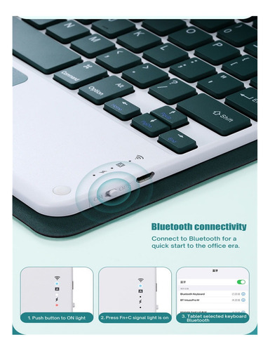 Para iPad Pro 11(3ra Generación) Funda Con Teclado Iluminado