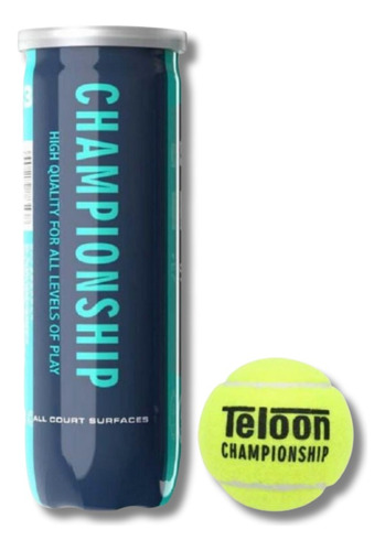 1 Tarro De Pelota De Tenis Teloon - Championship X3