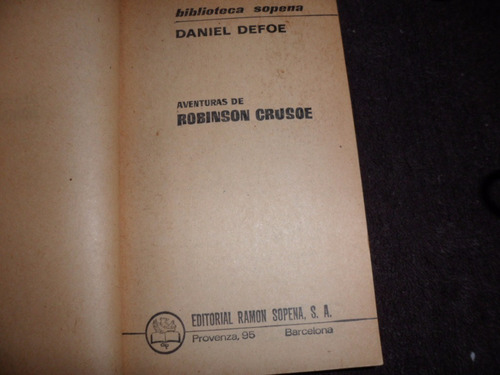 Robinson Crusoe - Daniel Defoe