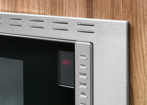 Imagem 2 de 4 de Forno Micro-ondas Fischer New Fit Line Embutir 25l Inox
