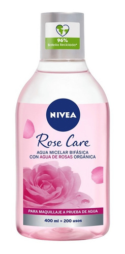 Nivea Agua Micelar Bifásica Rose Care 400ml