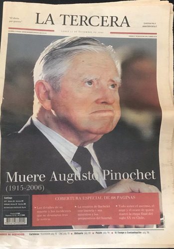 La Tercera Muere Pinochet 2006 Fotos