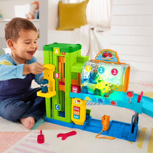 Fisher-price Little People Set De Juego Garage De Vehículos