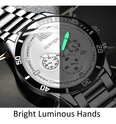 Sunven Relojes De Pulsera Para Hombre Cronógrafo Resistente