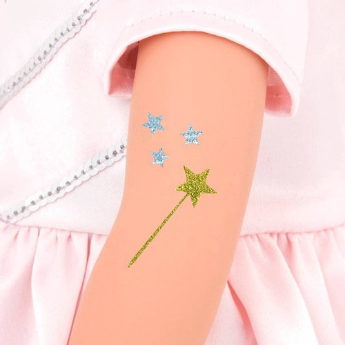 Muñeca Rosalyn Tatuajes Temporales De Glitter Our Generation