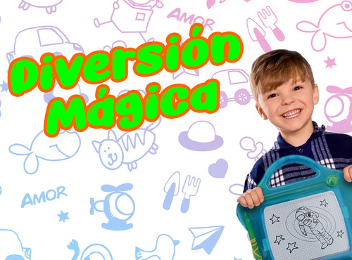 Imagen 8 de 10 de Juguete Pizarra Chica Infantil Magica Magnetica Con Lapiz