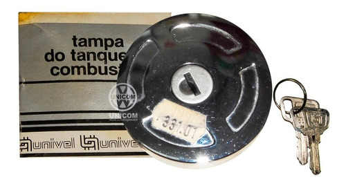 Tampa Combustível Crom Metal Antiga C/chave Fusca/ Variant