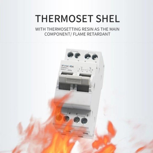 Interruptor Palanca 63a Selector 2p 1-0-2 Riel Solar Red Blanco