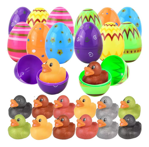 Huevos De Pascua,12 Piezas Huevos De Pascua Plastico