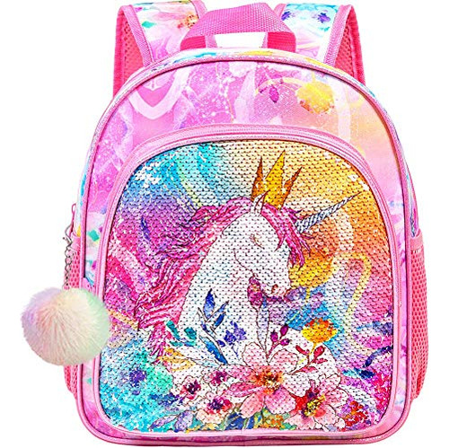 Mochila Pre Escolar 2 A 6 Años Unicornio