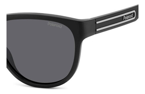 Lentes Polaroid Pld2156/s 003 Matt Black Polarizado Lente Dark Grey Diseño Solar