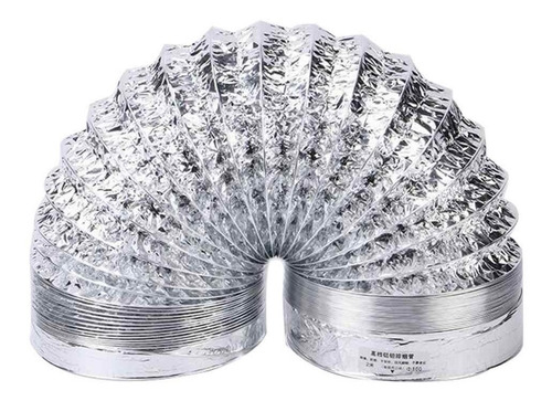 Ducto Aluminio Flexible Ventilación Extracción 150mm. 10mts