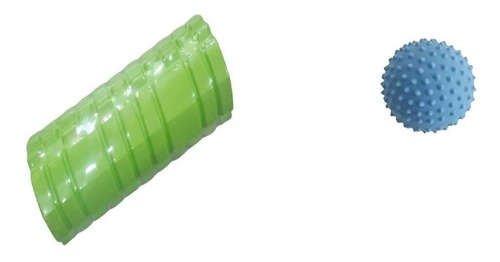 Combo Masajes Rolo Rodillo Foam Roller Pelota Estimulacion