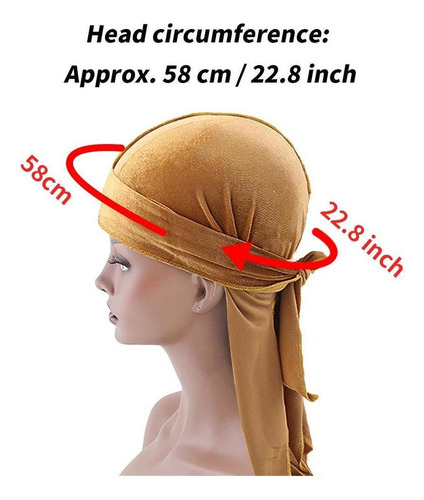 J Sombrero Tipo Bandana Unisex, Gorros De Pirata De Seda, 2