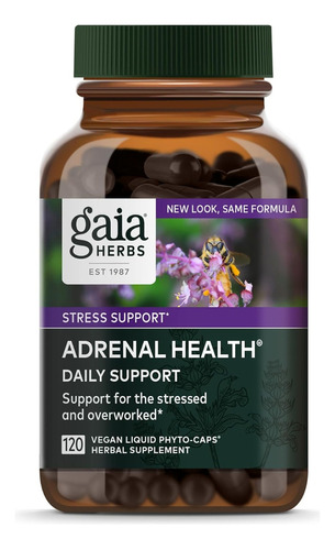 Suplemento Salud Suprarrenal Diario Gaia Herbs 120 Cápsulas