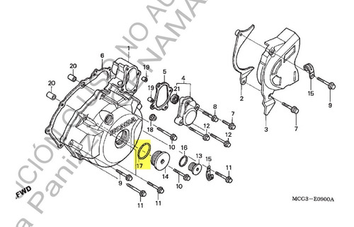 O-ring Tapón De Cigueñal Honda Falcon 400