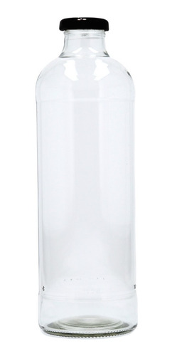 Botella De Vidrio 1 Litro Pack 25 Unidades Con Tapa Incluida