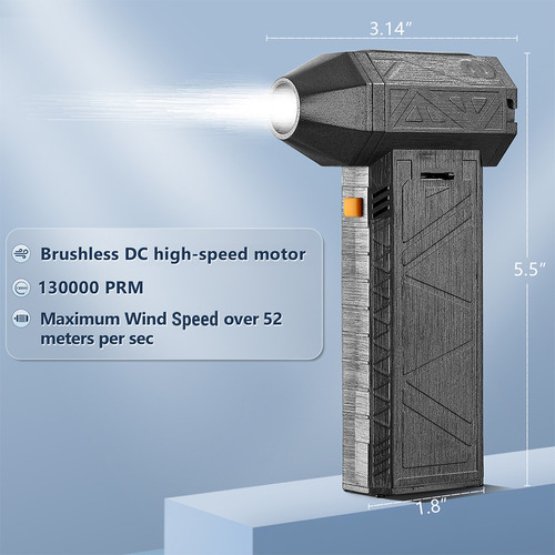 Bh Para Ventilador Mini Turbo Jet De 52 M/s, 130000 Rpm,