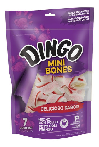 Snack Para Perros Hueso Mini Dingo 7 Un.