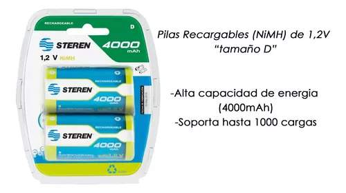 Mitzu® Paquete de 8 pilas alcalinas AAA de 1.5Vcc