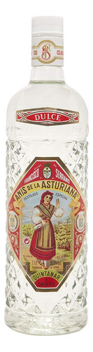 Pack De 6 Licor De La Asturiana Dulce De Anis 1 L