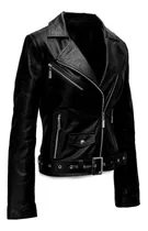 Comprar Campera De Cuero Dama Vacuno Rockera Ramones Ramona Koux