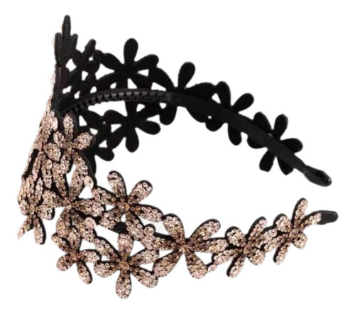 Diadema Brillante Con Peine Antideslizante, Diadema