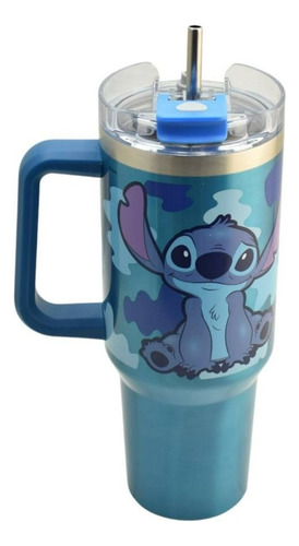 Termos Disney Stitch 1.2 Litros C/u Acero Inoxidable 2 Pzas Azul