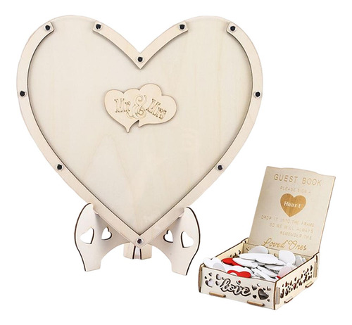 Libro De Visitas De Boda En 3d De Madera Decoraciones
