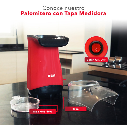Maquina Para Palomitas Rca Palomitero Con Tapa