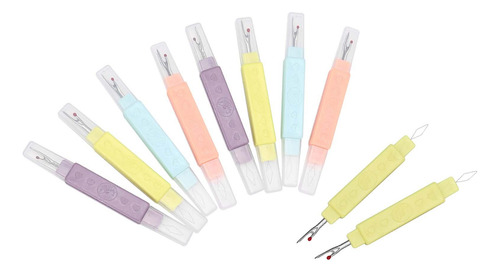 10 Uds. Enhebradores De Agujas Para Acolchar, Costura,