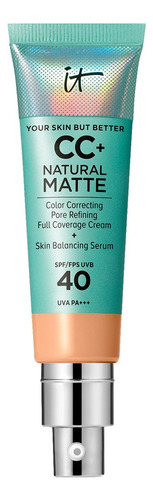 It Cosmetics Cc+ Natural Matte Cream Base De Maquillaje 32ml Medium