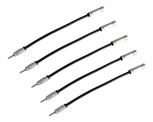 Kit 05 Cabo Rabicho Adaptador De Antena Rádio Auto Plug Cb90