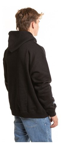 Buzo Canguro Rusty Cosmopolitan Negro Hombre