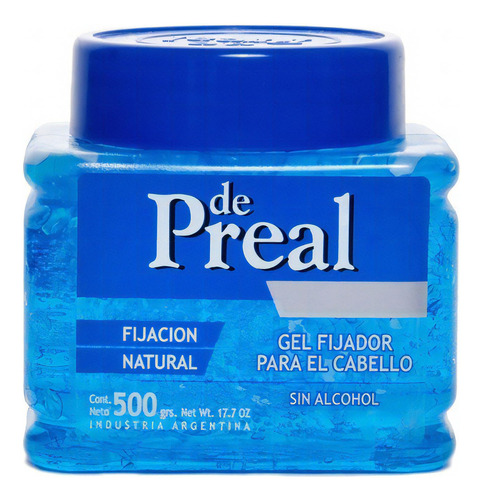 De Preal Gel Fijador Fijación Normal Pote X500grs