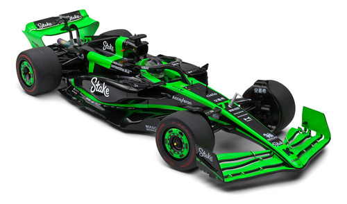 Miniatura Fórmula 1 Stake Kick Sauber C44 Bottas 1:18 Solido