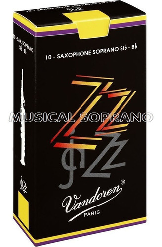 Palhetas Vandoren Zz Para Sax Soprano (caixa Com 10) - N° 3