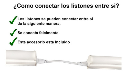 Listón Led Bajo Alacena 60cm 9w Luz Calida Interelec