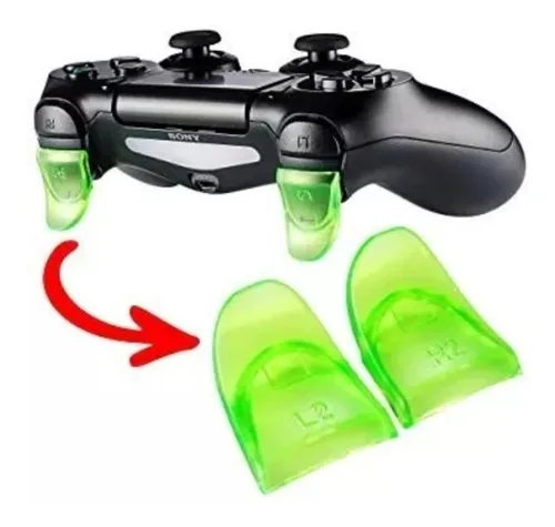 Prolongador Gatillo Mando Ps4 Extensor Trigger L2 R2 Kit 2pc