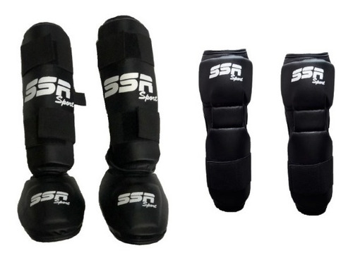 Kit Espinilleras Y Coderas Muay Thai, Karate, Mma, Ssr Sport