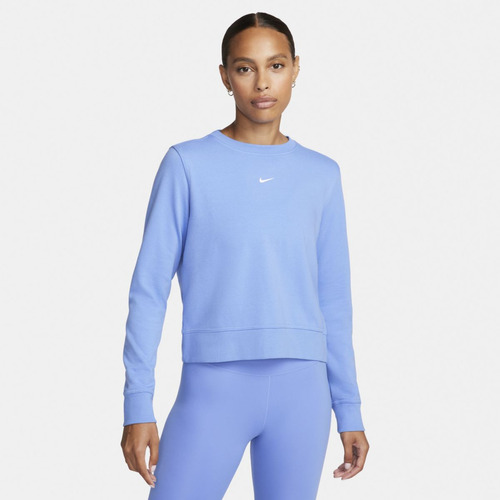 Sudadera De Cuello Redondo Nike Dri-fit One Mujer Azul