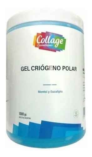 Gel Criógeno Polar Relajante Refrescante Mentol 1kg Collage