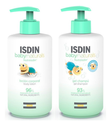 Duo Isdin Baby Naturals Body Lotion + Shampoo 400ml